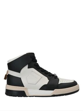 Buscemi High-Top Lace-Up Sneakers Black White Size 8